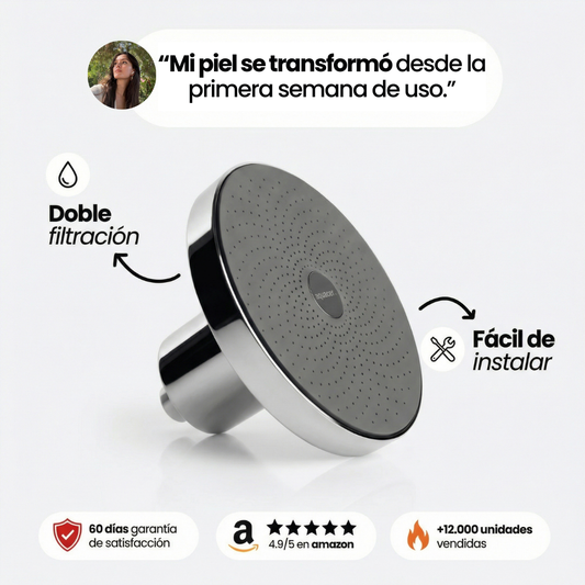 Aquacero - Ducha con Filtro Activos de Cloro y Metales Contaminantes