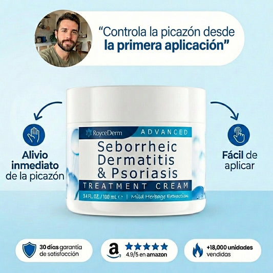 Roycederm - Elimina la caspa e Irritación (Cabello y barba)